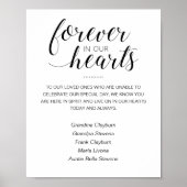 Poster Pour Toujours Dans Nos Cœurs Avec Noms Mémorial Ma (Devant)