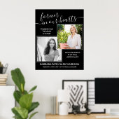 Poster Pour toujours dans nos coeurs Custom Memorial Vers (Bureau à domicile)