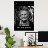 Poster Pour toujours dans nos coeurs Memorial Funeral Pho (Bureau à domicile)