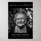 Poster Pour toujours dans nos coeurs Memorial Funeral Pho (Devant)