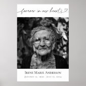 Poster Pour toujours dans nos coeurs Memorial Funeral Pho (Devant)