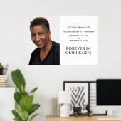 Poster Pour toujours dans nos coeurs moderne Memorial Pho (Bureau à domicile)