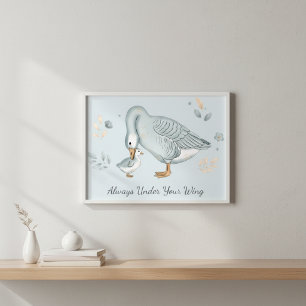 Poster Pour toujours ton petit oisillon Cadeau de la fête