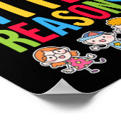 Poster Pour toutes les bonnes raisons École Funny Enseign (Coin)
