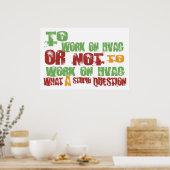 Poster Pour travailler sur HVAC (Cuisine)