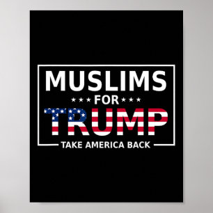 Poster Pour Trump 2024 Élections conservatrices amusantes