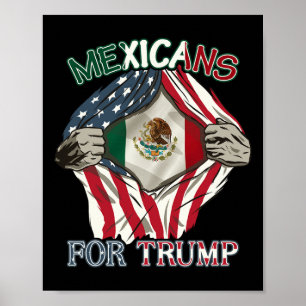 Poster Pour Trump 2024 Mexique États-Unis
