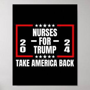 Poster Pour Trump 2024, reprenez l'Amérique