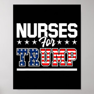 Poster Pour Trump America President 2020 Duty Scrubs