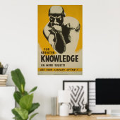 Poster Pour une plus grande bibliothèque de connaissances (Bureau à domicile)
