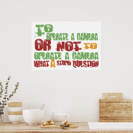 Poster Pour utiliser une caméra (Cuisine)