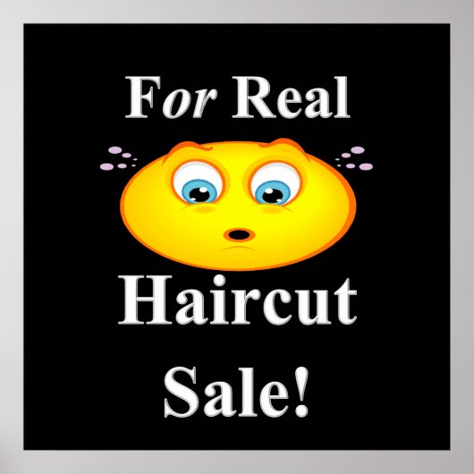 Poster Pour Vendre Vente De Cheveux Réel Matte (Devant)