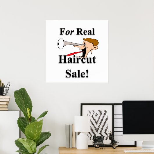 Poster Pour Vendre Vente De Cheveux Réel Matte (Bureau à domicile)