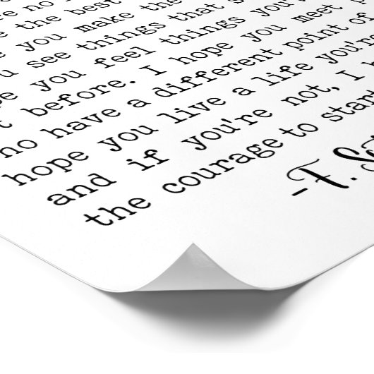 Poster Pour What It's Worth F. Scott Fitzgerald (Coin)