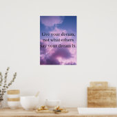 Poster Pourpre coulis ciel v2 (Cuisine)