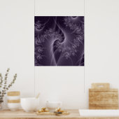 Poster pourpre et blanc Twist (Cuisine)