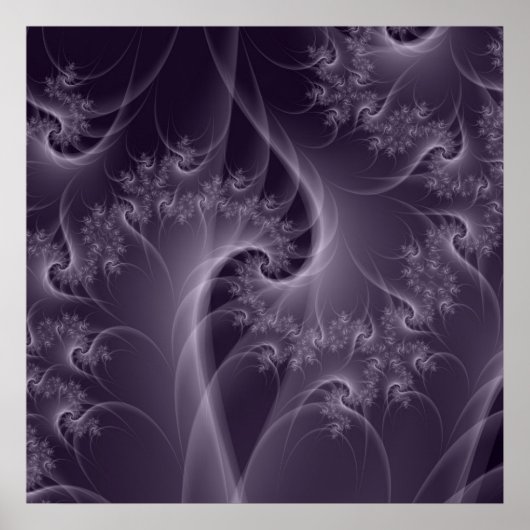 Poster pourpre et blanc Twist (Devant)