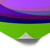 Poster Pourpre Et Vert 403 (Coin)