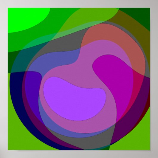 Poster Pourpre Et Vert 403 (Devant)