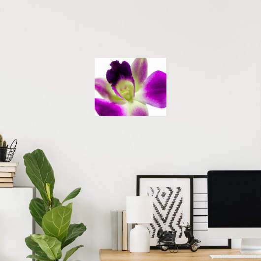 Poster pourpre orchidée (Bureau à domicile)