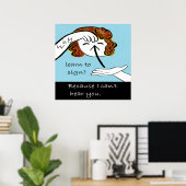 Poster Pourquoi apprendre à signer (Bureau à domicile)