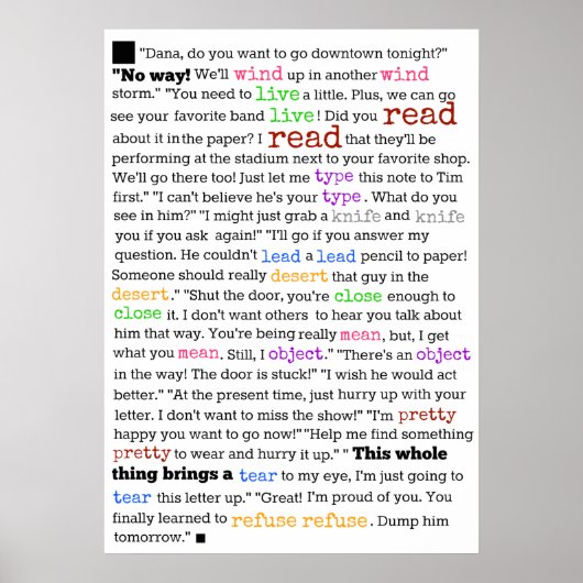 Poster Pourquoi l'anglais est si difficile à apprendre (Devant)