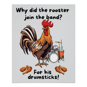 Poster Pourquoi le coq a-t-il rejoint l'orchestre ? Pour