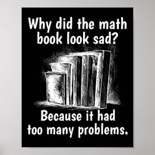 Poster Pourquoi le livre des maths semble triste et drôle