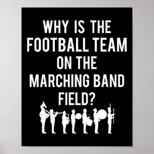 Poster Pourquoi l'équipe de football est sur le terrain d