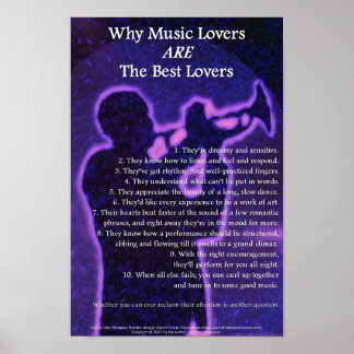 Poster Pourquoi Les Amateurs De Musique Sont Les Meilleur