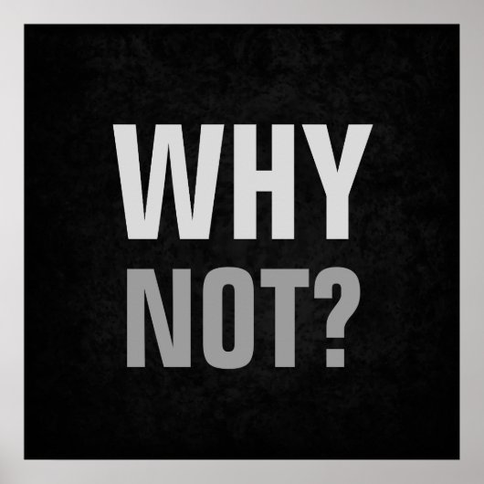 Poster Pourquoi Pas Des Possibilités Inspirationnelles (Devant)