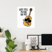 Poster Pourquoi tu me prends tous un drôle de jeu de guit (Bureau à domicile)