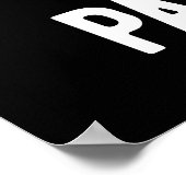 Poster Pourquoi Vous Frilisez Ma Patience Fries Pun Dark  (Coin)