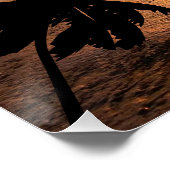 POSTER POURSUITE DES COUCHERS DE SOLEIL PAYSAGE OCÉANIQUE (Coin)