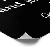 Poster Poursuite du bonheur — Citation sur l'affiche (Coin)