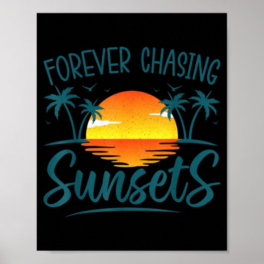 Poster Poursuite Éternelle Couchers de Soleil Soleil d'Ét (Devant)