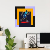 Poster Poursuivre l'élan (Bureau à domicile)