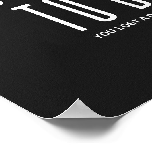 Poster Pousse-Toi À Être Génial | Devis motivationnel (Coin)