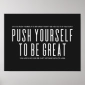 Poster Pousse-Toi À Être Génial | Devis motivationnel (Devant)