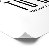 Poster Pousse-Toi À Être Génial | Devis motivationnel (Coin)
