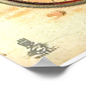 Poster Poussette vintage sur vélo Pâques (Coin)