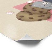 Poster Poussière à café et chatons (Coin)