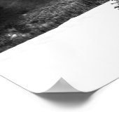 Poster Poussière fraîche // Noir et blanc (Coin)