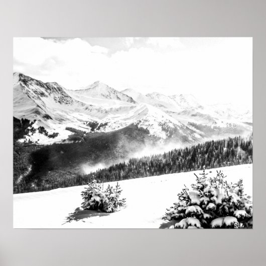 Poster Poussière fraîche // Noir et blanc (Devant)