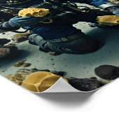 Poster Poussière qui travaille sur le récif (Coin)