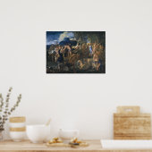 Poster Poussin - Bacchanale (Cuisine)