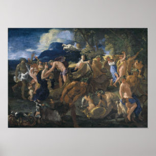 Poster Poussin - Bacchanale