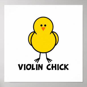Poster Poussin de violon