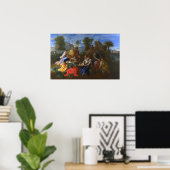 Poster Poussin - Découverte De Moïse (Bureau à domicile)