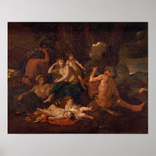 Poster Poussin - Enfance De Bacchus